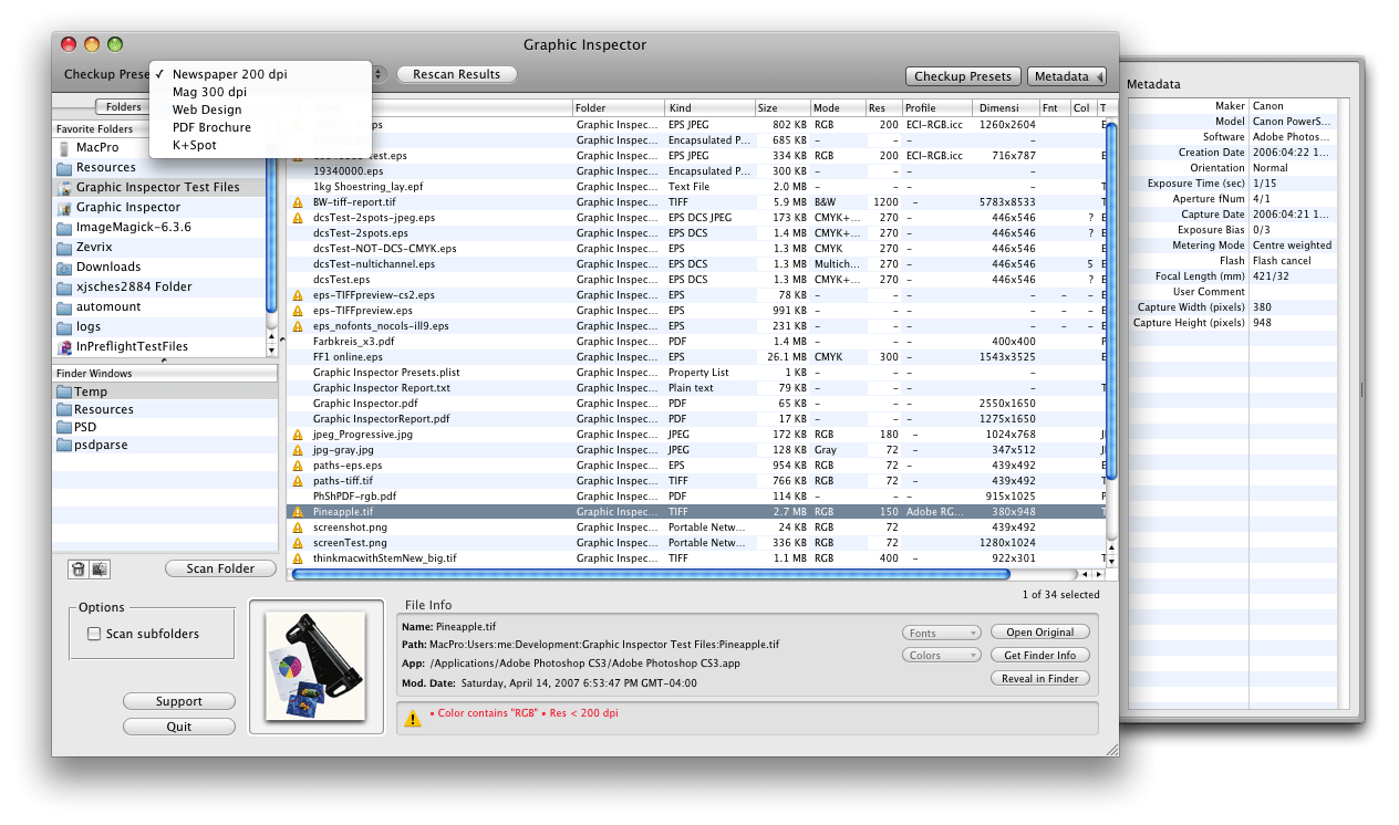 eos inspector free download mac